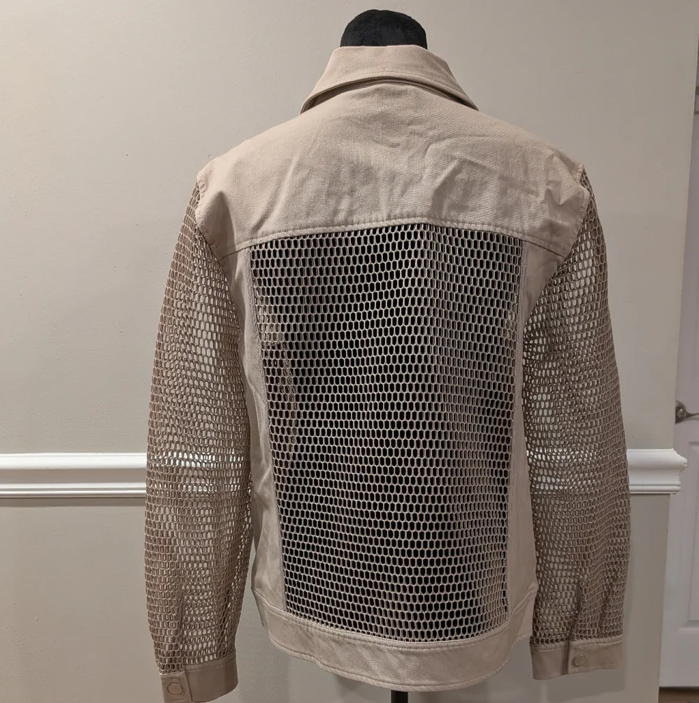 Marla Wynne Beige Mesh Jacket - Picture 2 of 4